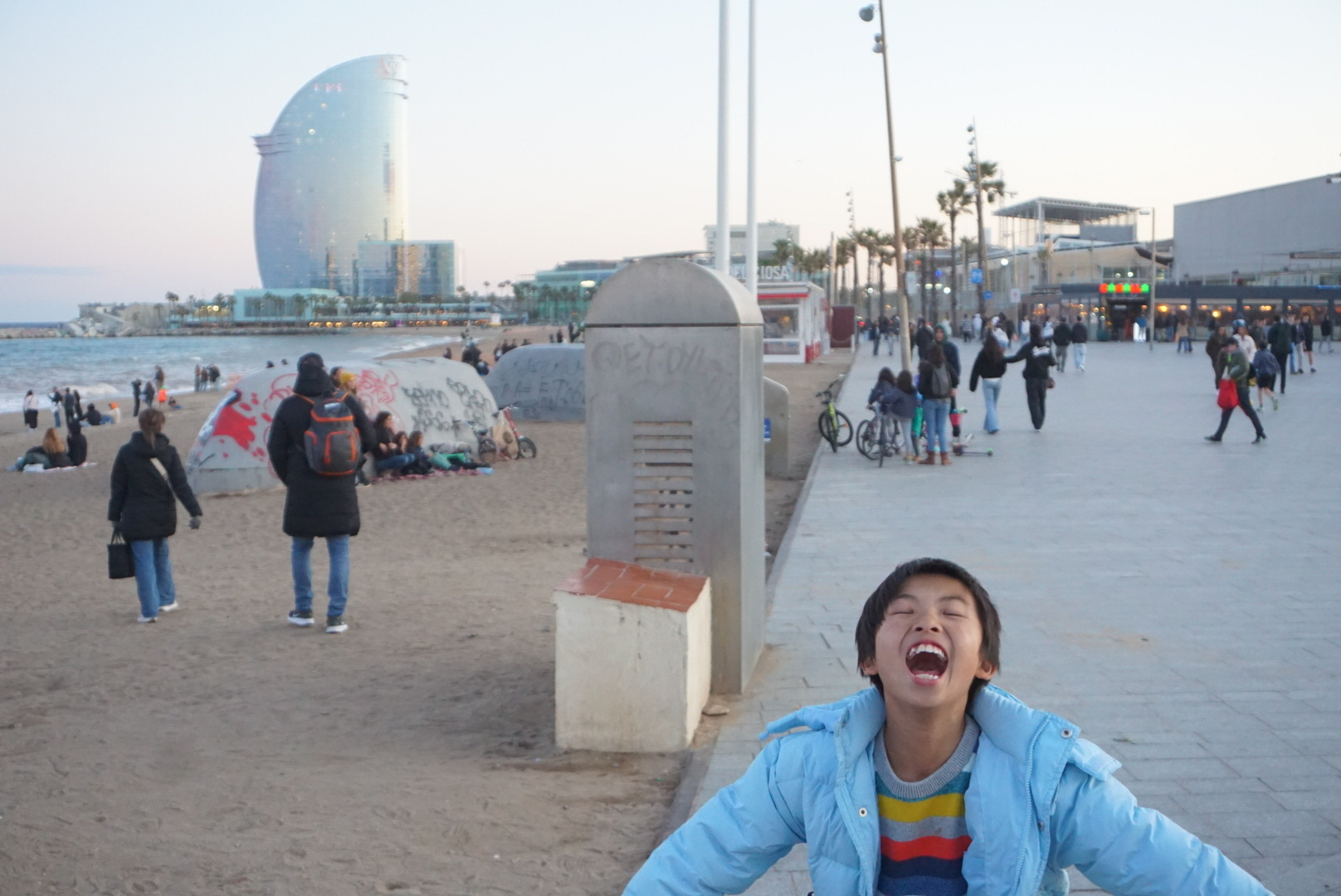 巴塞隆拿 Barceloneta Beach 海濱
